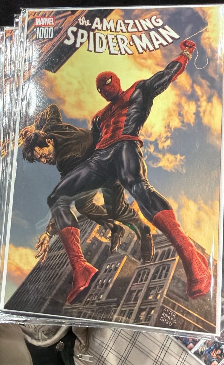 Marvel The Amazing Spider-Man #1000 Lee Bermejo AF15 Homage Trade Dress NYCC