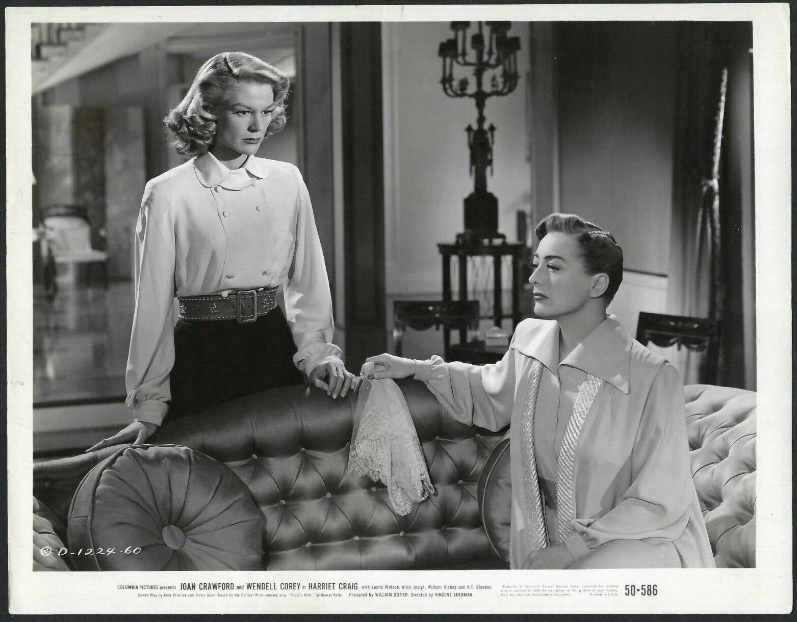 HOLLYWOOD JOAN CRAWFORD + LUCILLE WATSON STUNNING VINTAGE ORIGINAL PHOTO HOLLYWOOD JOAN CRAWFORD + LUCILLE WATSON STUNNING VINTAGE ORIGINAL PHOTO