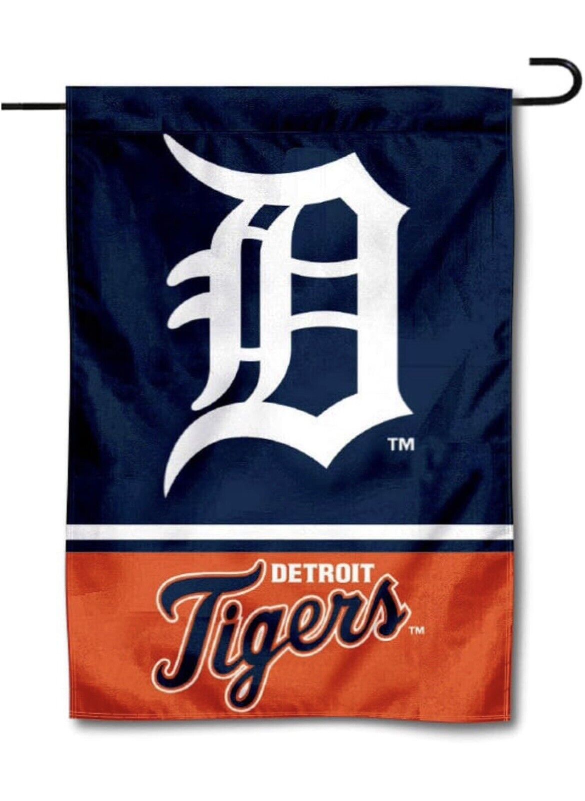 MLB Detroit Tigers Garden Flag Double Sided MLB Tigers Premium Yard Flag