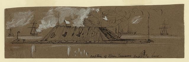 Photo:Mobile Bay Alabama 1864 Capture of Ram Tennessee Civil War
