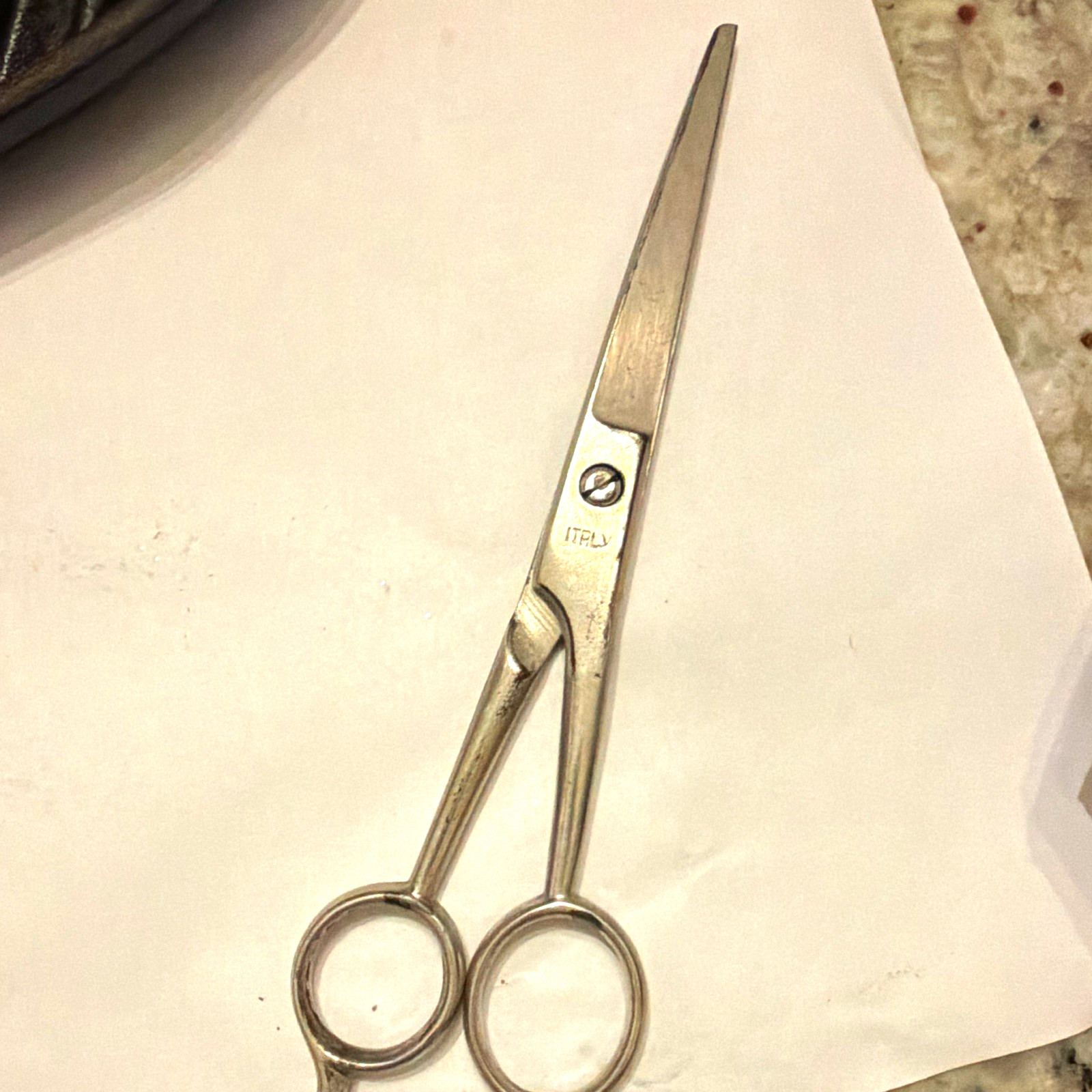 Italian Dressmaker's Scissors & Shears, Stainless Steel Marked Italian Dressmaker's Scissors & Shears, Stainless Steel Marked