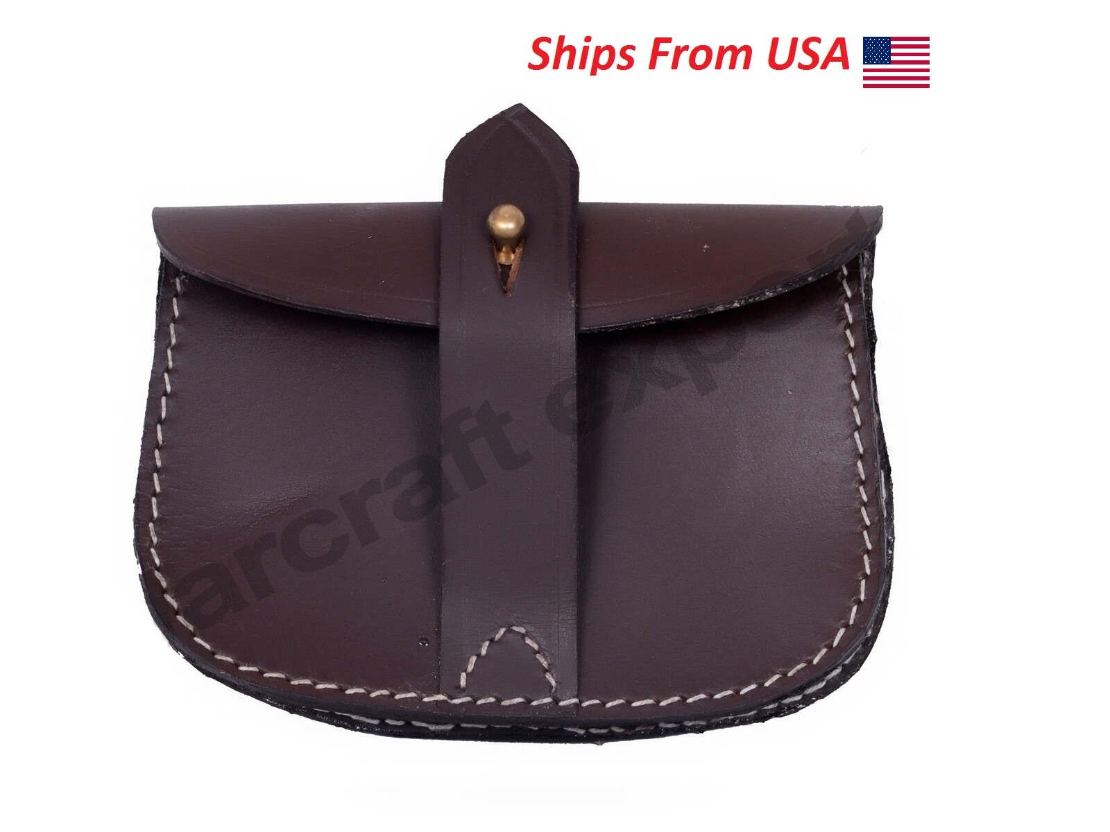 WW1 WEBLEY OFFICERS REVOLVER AMMO POUCH for SAM BROWN SET - LEATHER REPRO