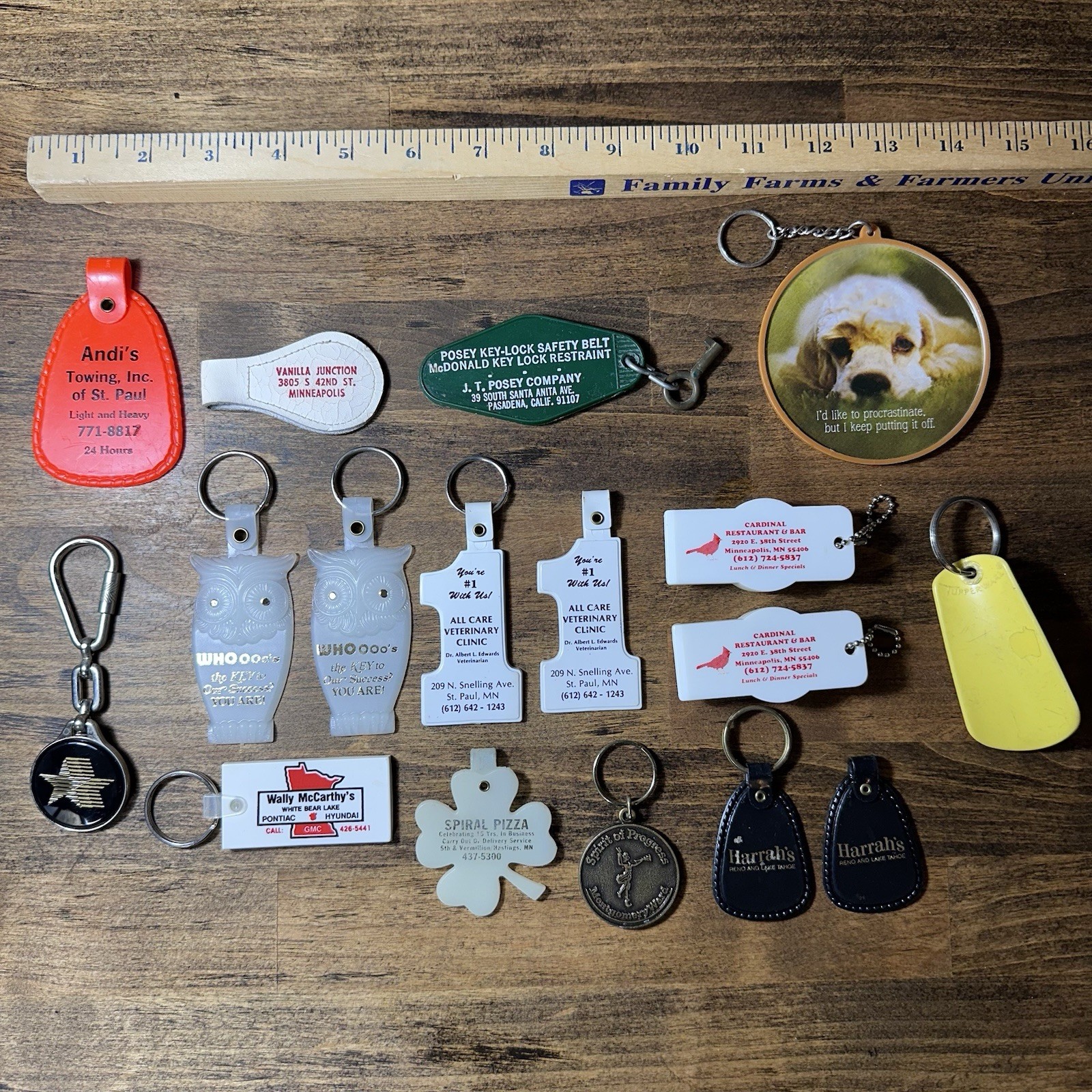Group Of Vtg Minnesota Advertising Keychains Group Of Vtg Minnesota Advertising Keychains
