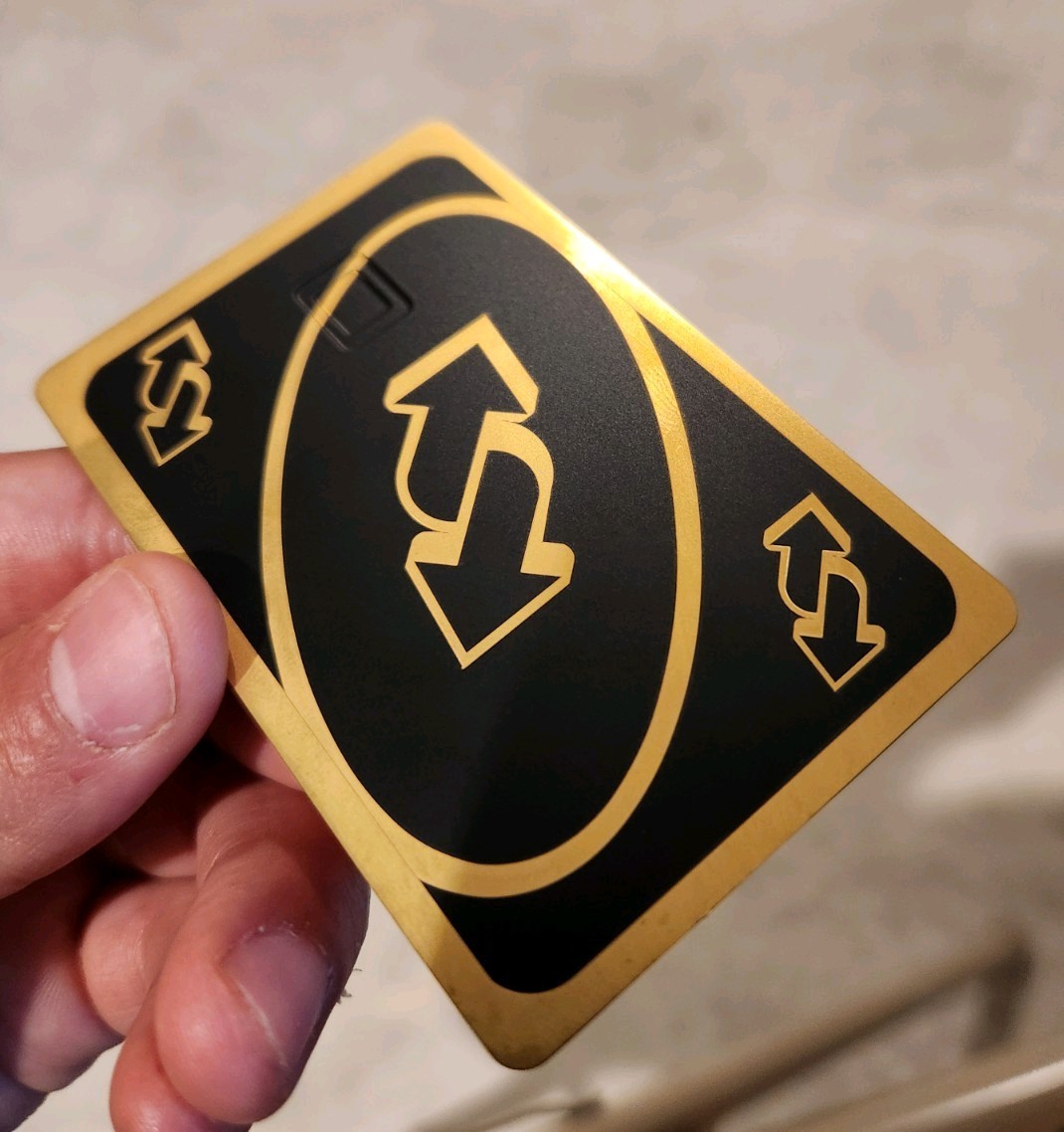 Customizable Metal Credit Card - Reverse Card Gold, W/magnetic Strip & Chip Slot Customizable Metal Credit Card - Reverse Card Gold, W/magnetic Strip & Chip Slot