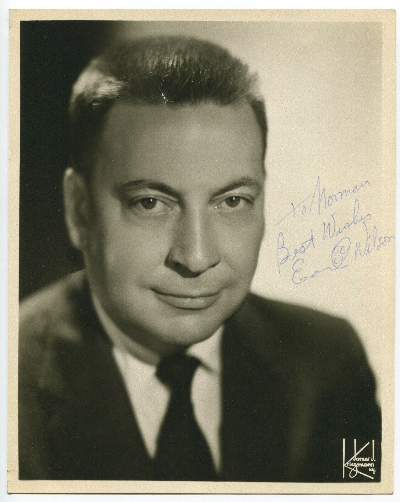Earl Wilson Signed Photograph Autographed Signature Columnist Journalist