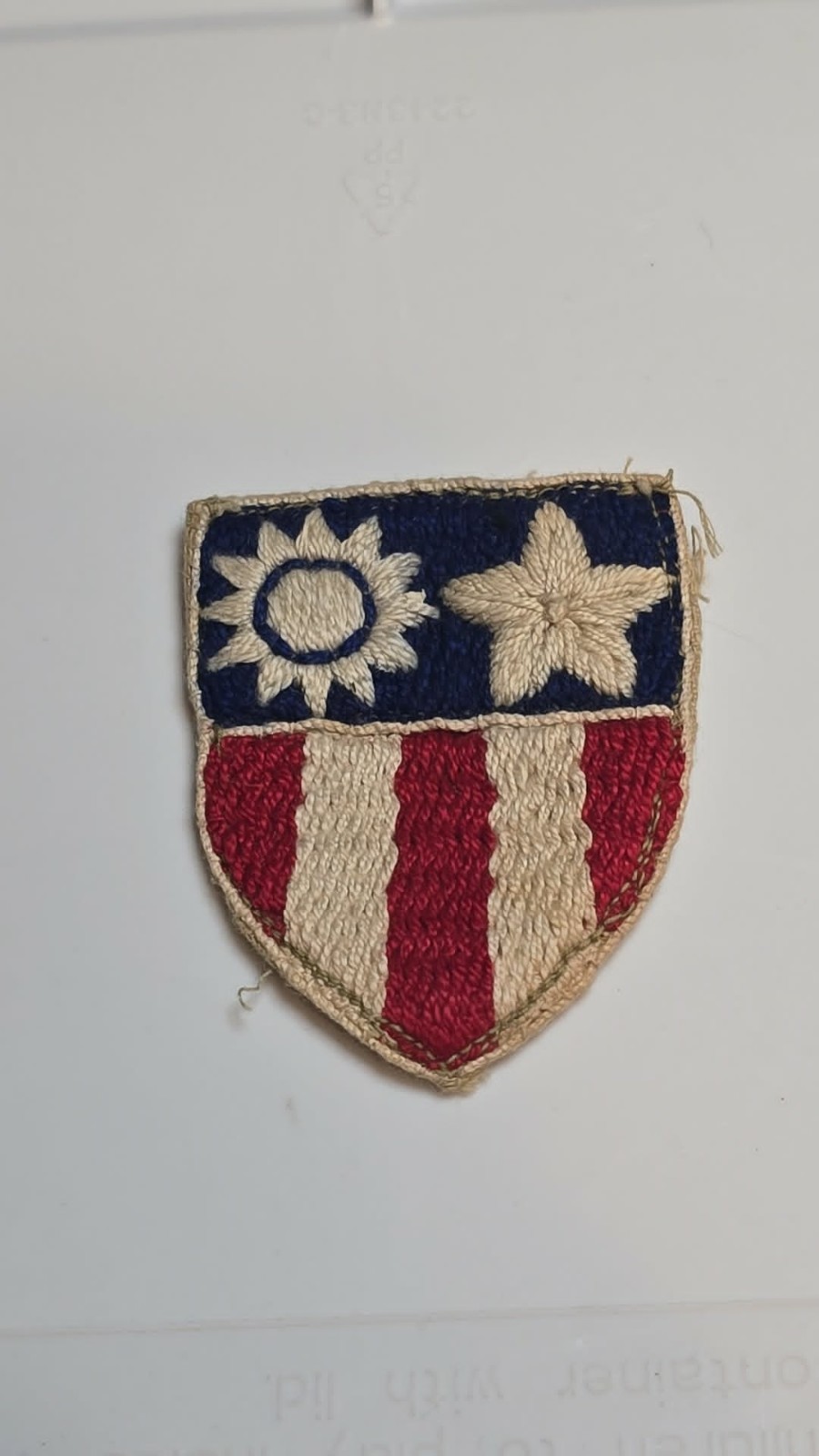Original WW2 In-Theater made CBI Patch Original WW2 In-Theater made CBI Patch