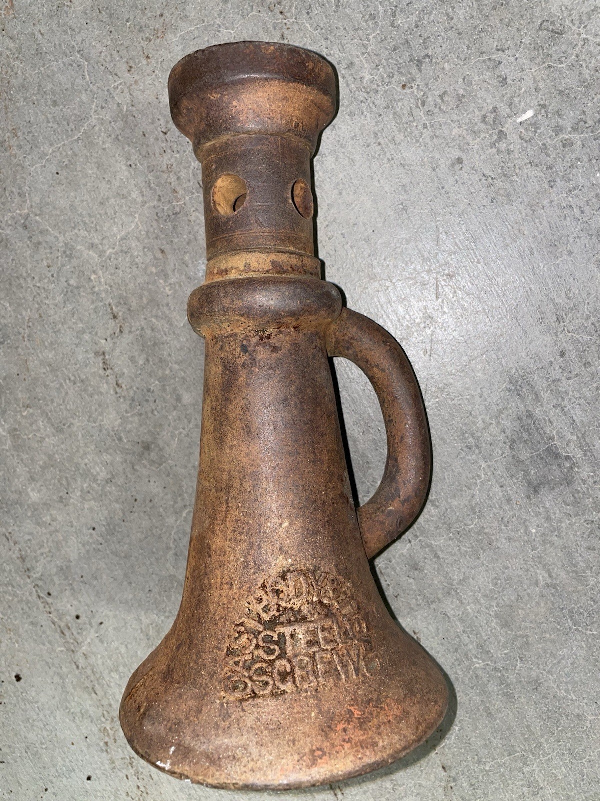 Antique SIMPLEX Screw Jack – 1½ Ton × 8″ Lift – Chicago, USA – Malleable Iron