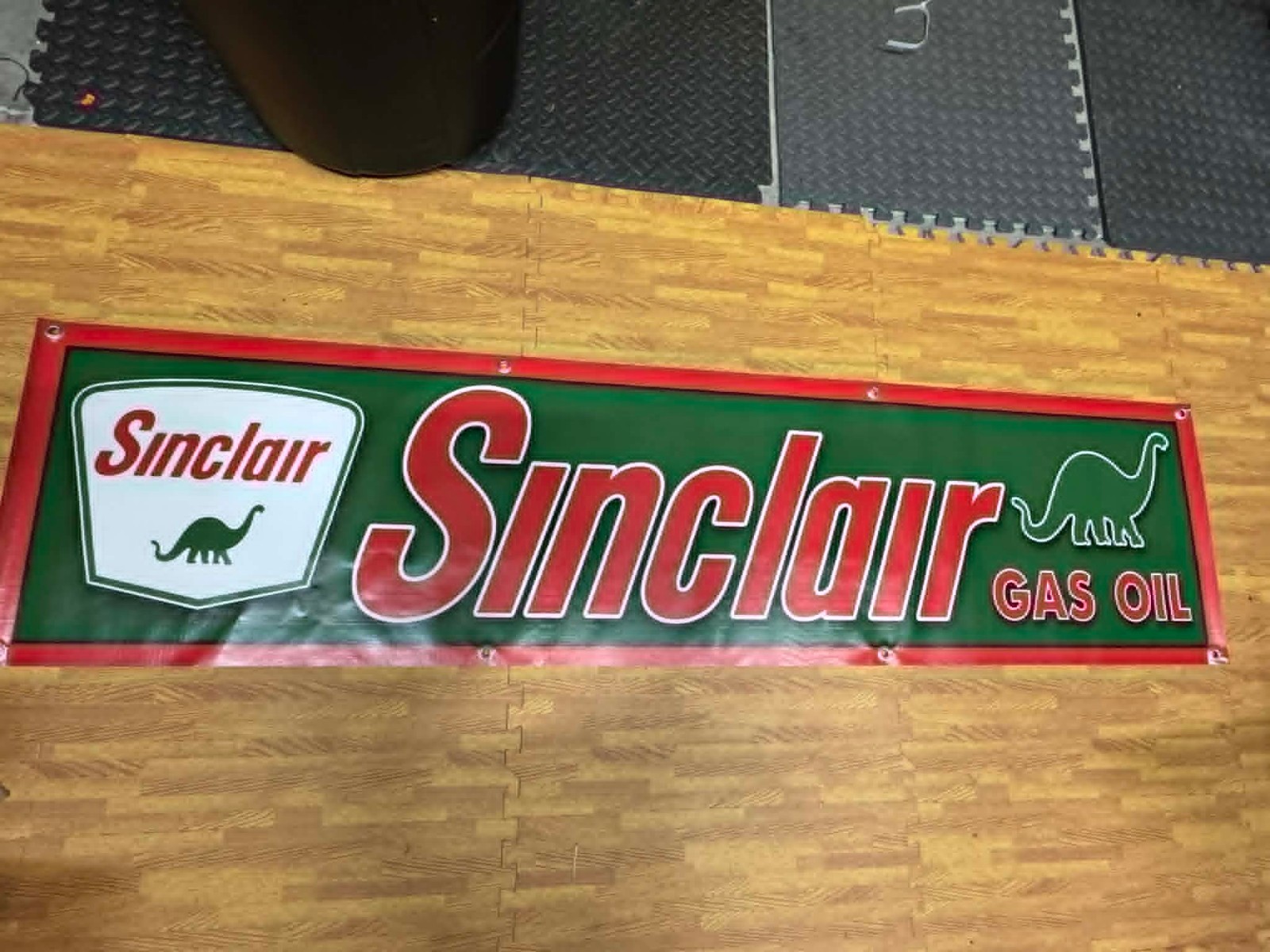 Sinclair Gasoline Extra-Large Garage Banner – 18 Sinclair Gasoline Extra-Large Garage Banner – 18
