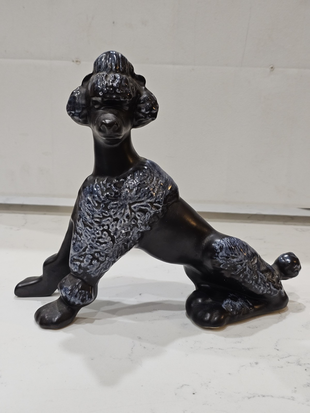 Vintage Mid Century Royal Haeger Poodle Statue Black & Blue8 Vintage Mid Century Royal Haeger Poodle Statue Black & Blue8