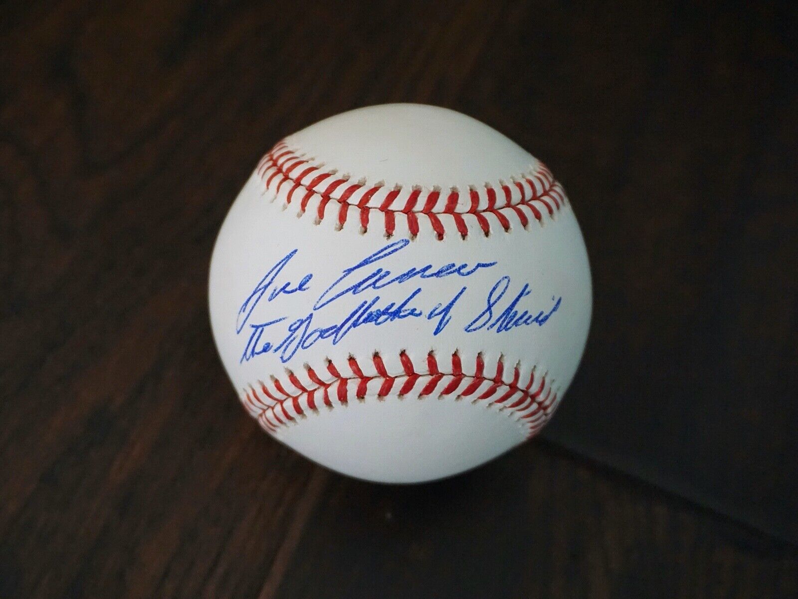 Jose Canseco Godfather Steroids Signed Autograph White Baseball JSA Oakland A\'s