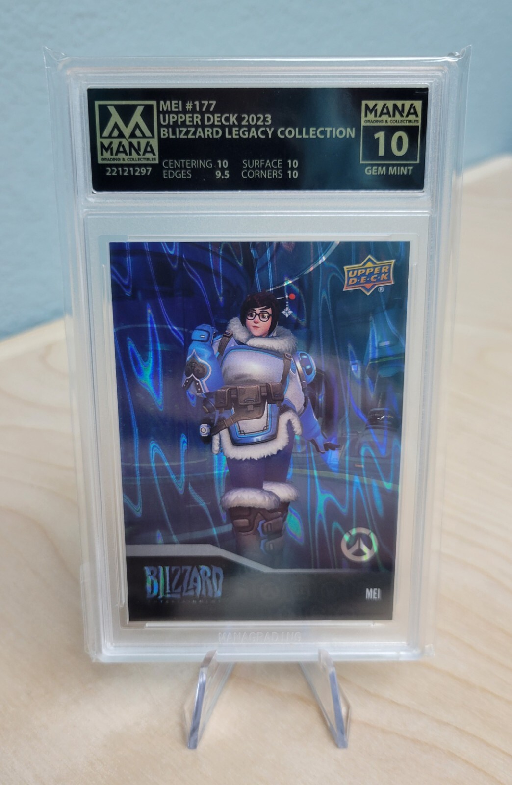 MEI #177 Overwatch Blizzard Legacy Collection (MC Foil) Graded GEM MINT 10 MEI #177 Overwatch Blizzard Legacy Collection (MC Foil) Graded GEM MINT 10