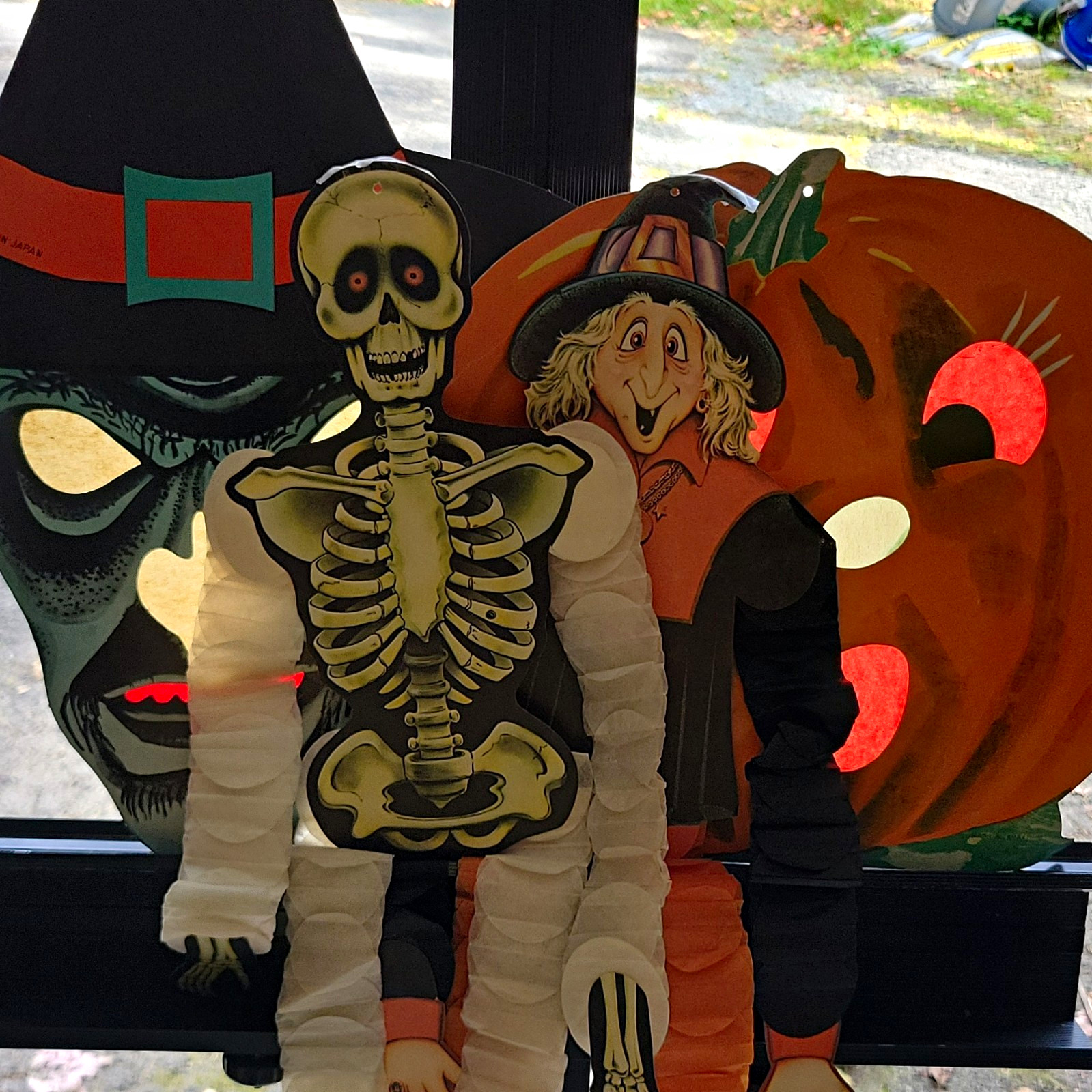 Beistle AND JAPAN Vintage Halloween Decorations Lot of 4