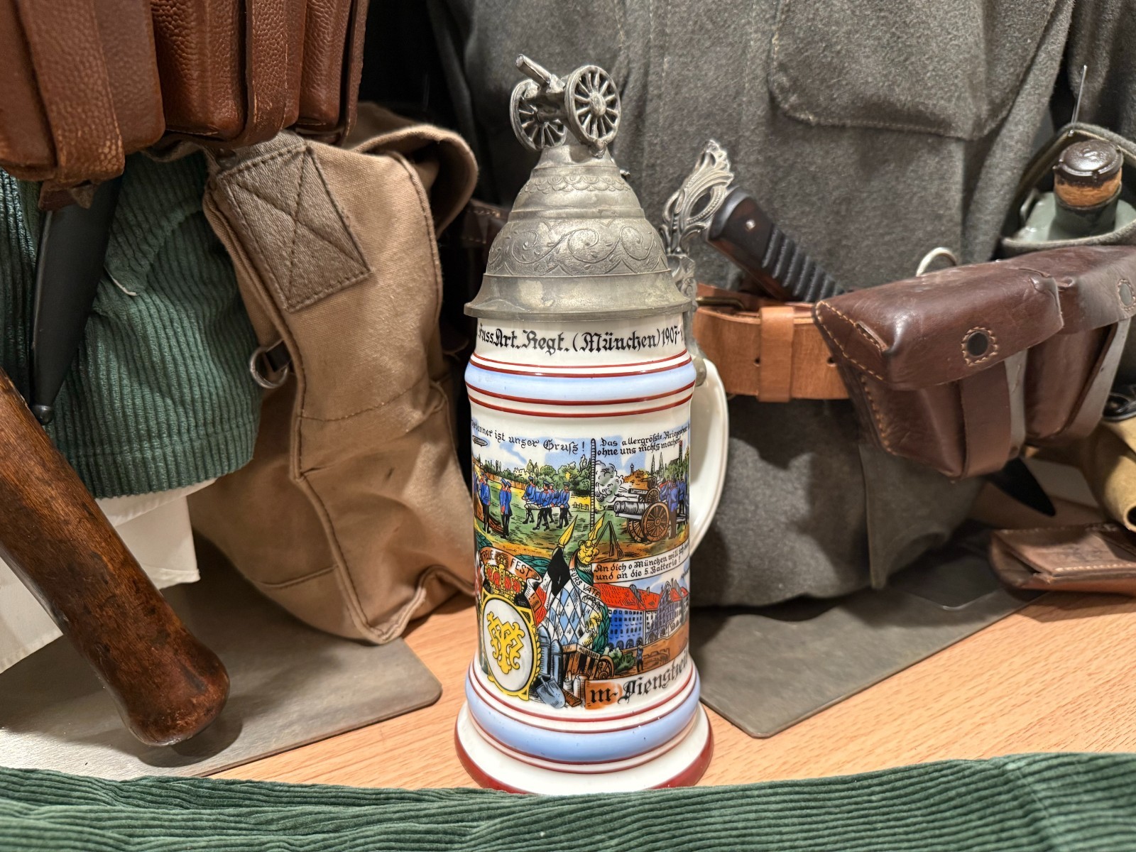 German WW1 Regimental Stein 1907-1910 Original German WW1 Regimental Stein 1907-1910 Original