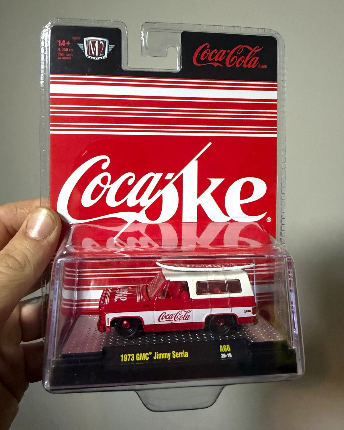Coca-Cola 1973 GMC Jimmy Sierra Diecast Car Red/White CHASE Coca-Cola 1973 GMC Jimmy Sierra Diecast Car Red/White CHASE