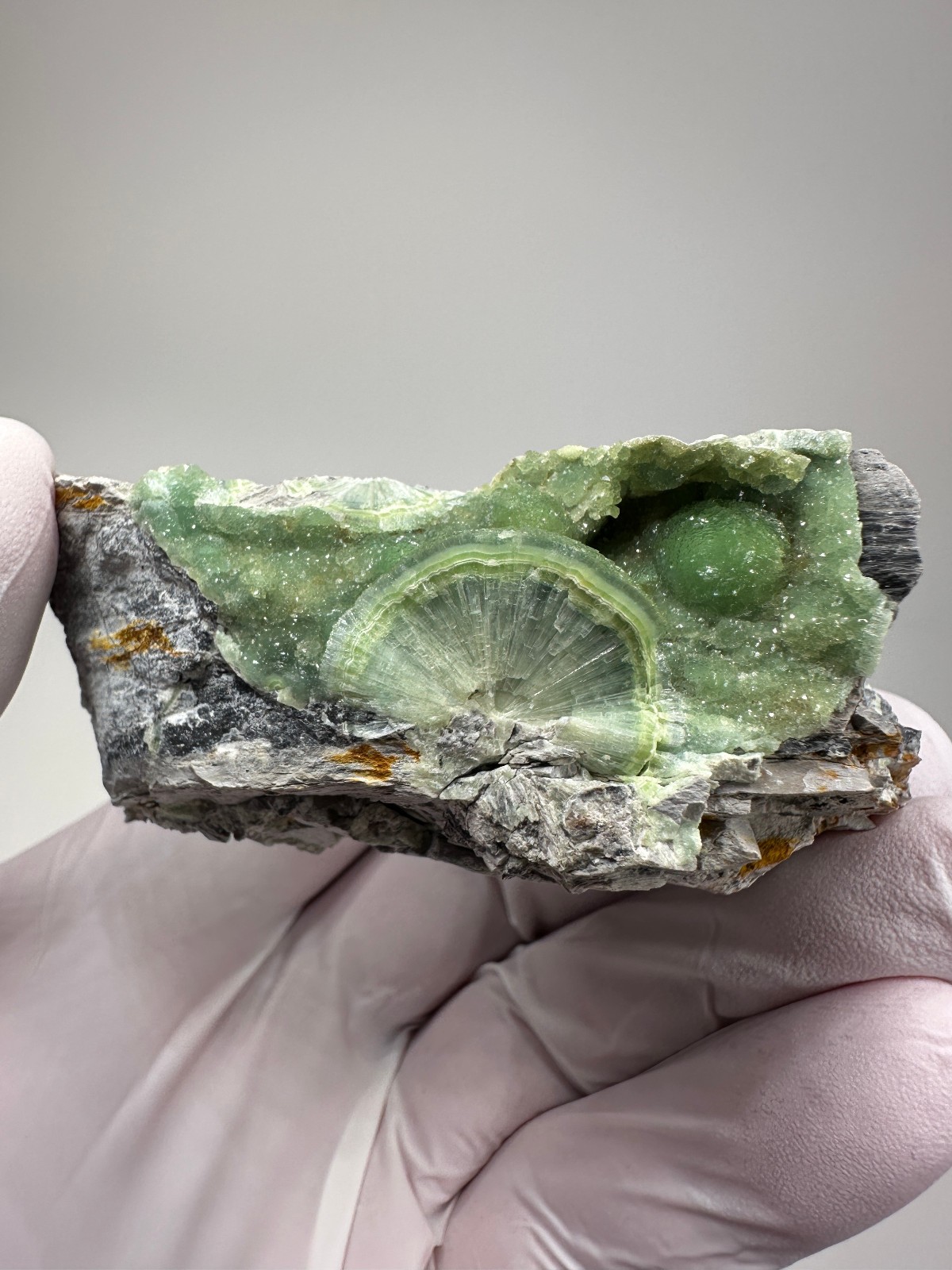 Beautiful Large RARE GREEN Wavellite Specimen from Arkansas Beautiful Large RARE GREEN Wavellite Specimen from Arkansas