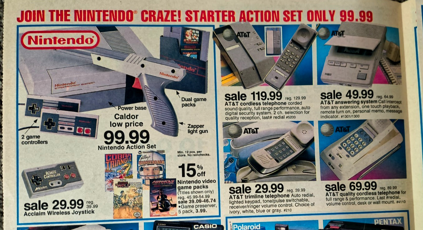 Vtg 1989 CALDOR Store Circular Print Ad NES Nintendo Halloween Costumes + 3 More Vtg 1989 CALDOR Store Circular Print Ad NES Nintendo Halloween Costumes + 3 More