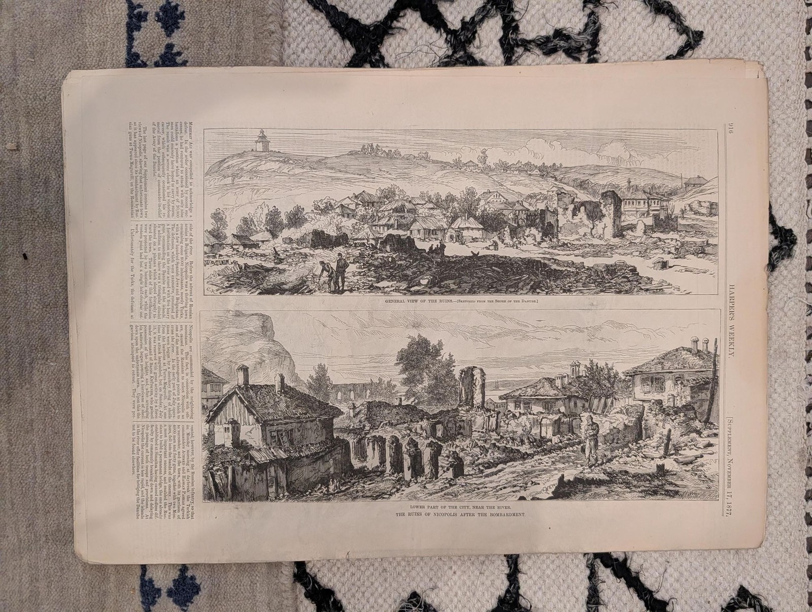 1877 Chief Joseph Surrender, Nicopolis Ruins, Nast Elephant — Nov 17