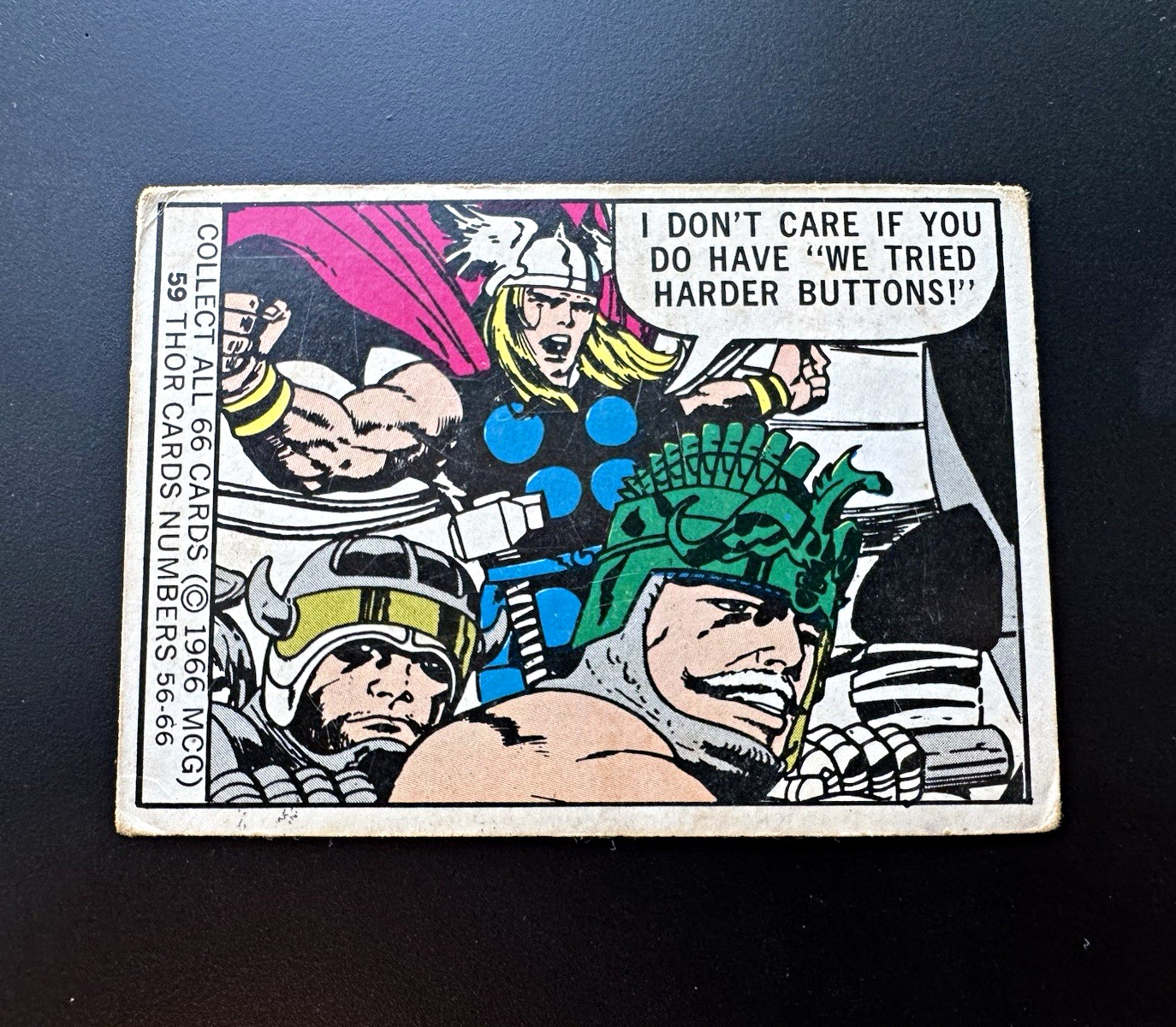 1966 Marvel Thor #59 “I don’t care if you do have “we tried harder buttons” 1966 Marvel Thor #59 “I don’t care if you do have “we tried harder buttons”