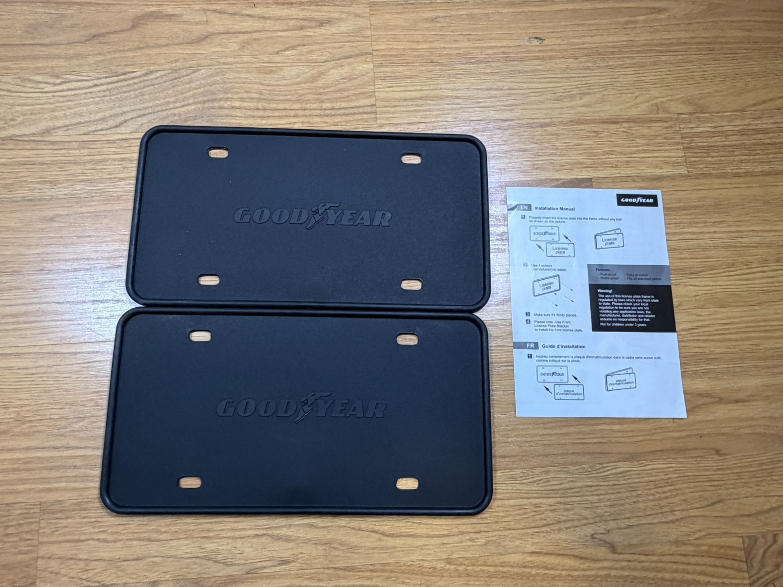 Goodyear Black Silicone License Plate Frame 2 Pack Slim License Plate Covers Goodyear Black Silicone License Plate Frame 2 Pack Slim License Plate Covers