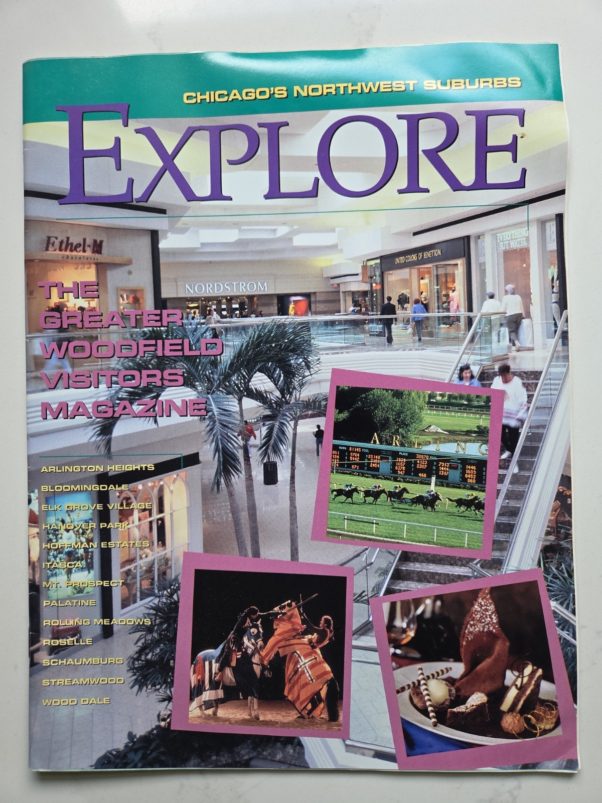 Vtg 90's Chicago's Northwest Suburbs Schaumburg IL Magazine Ad Woodfield Mall 