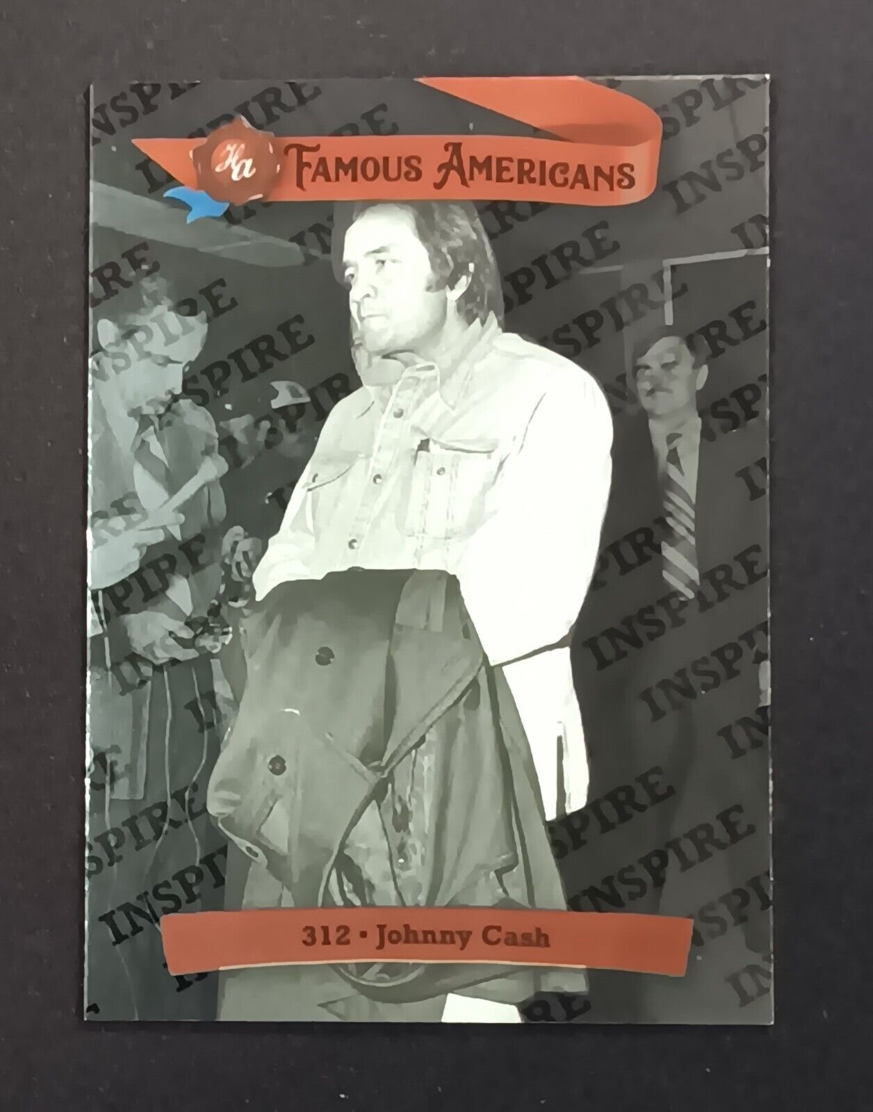 2021 Historic Autographs Famous Americans Inspire Alloy /150 #312 Johnny Cash