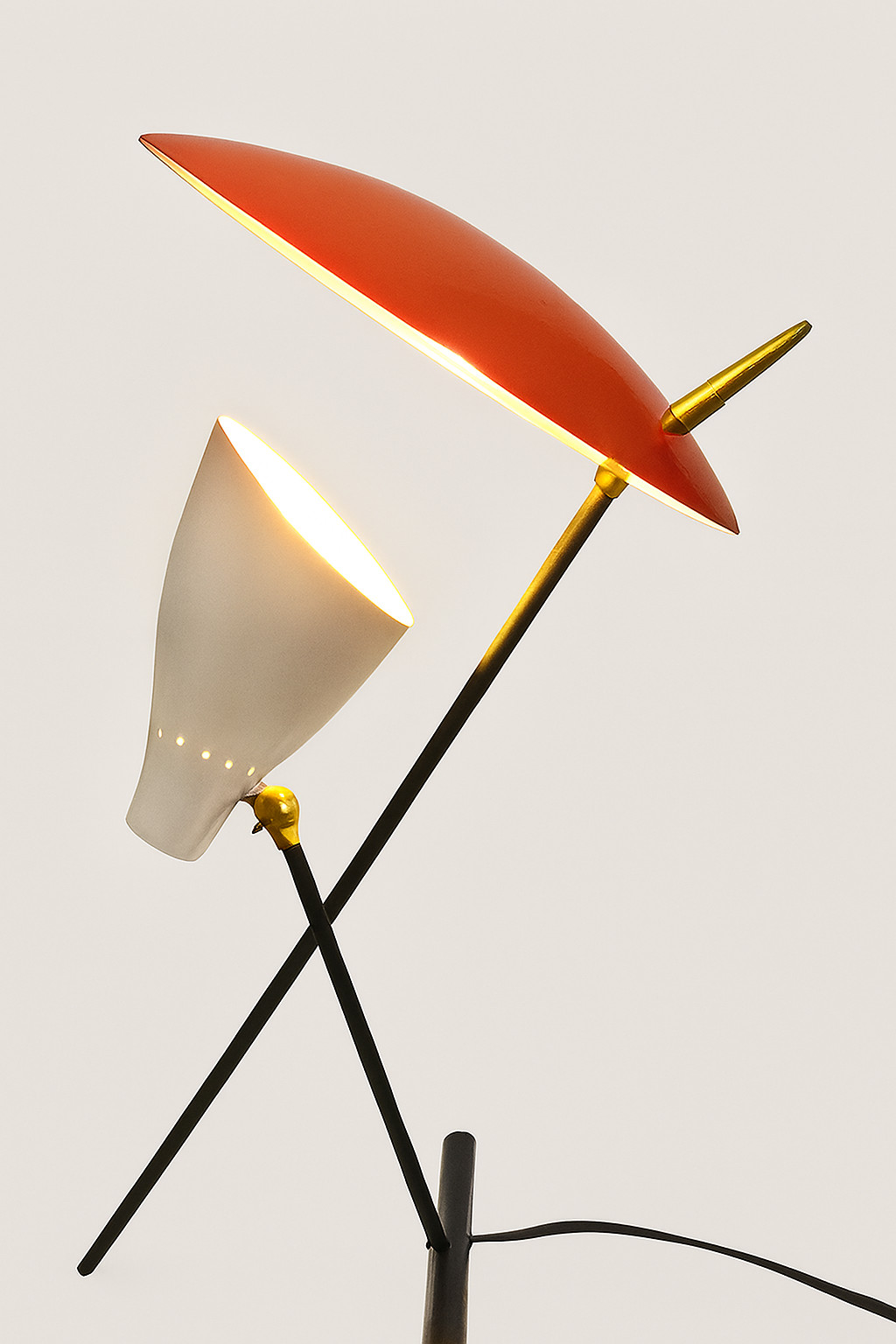 Vintage 1950s Italian Stilnovo Style Mid Century Modern Desk Table Lamp Vintage 1950s Italian Stilnovo Style Mid Century Modern Desk Table Lamp