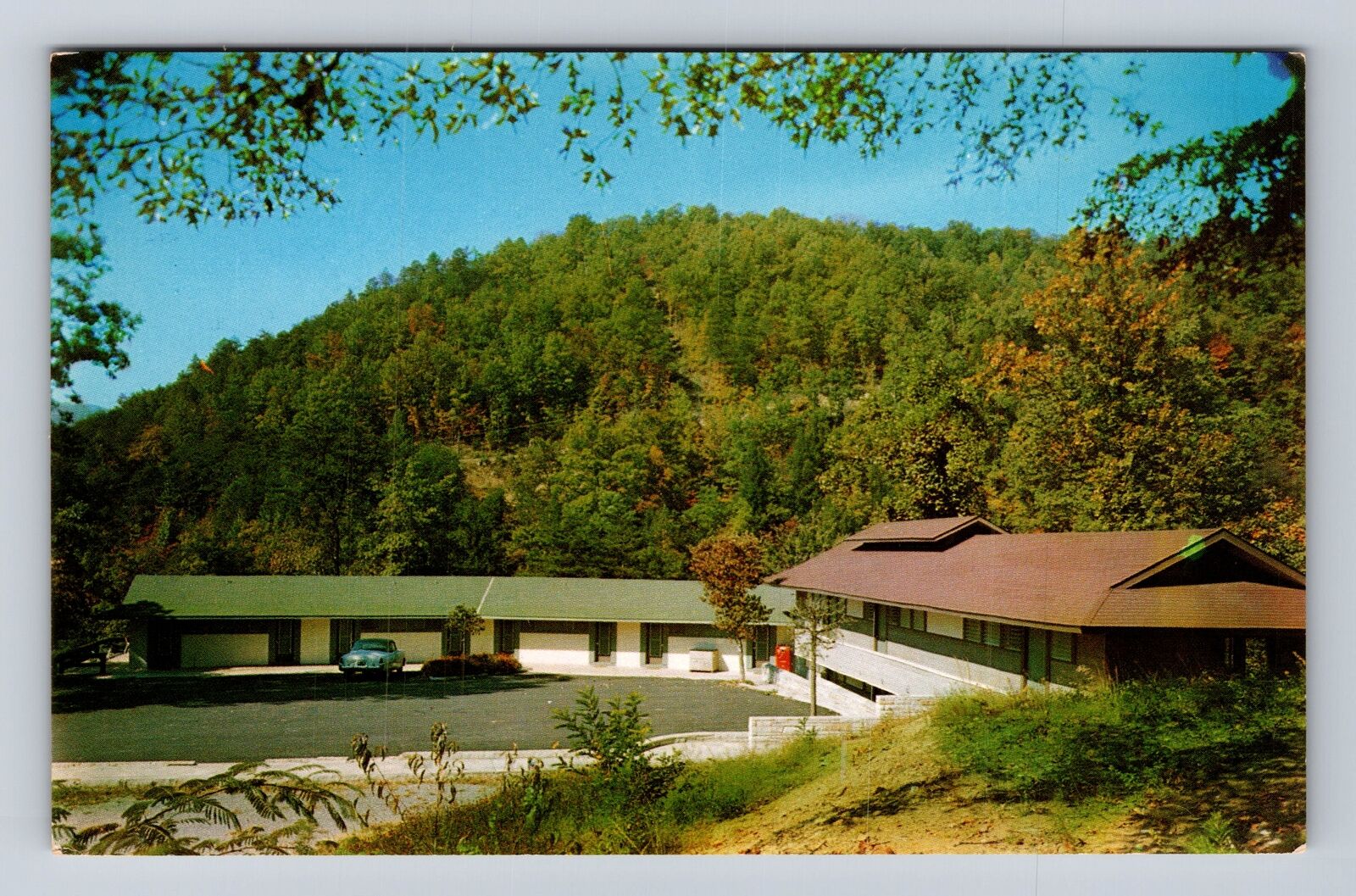 Gatlinburg TN-Tennessee, Skyland Motel, Advertising, Antique Vintage Postcard