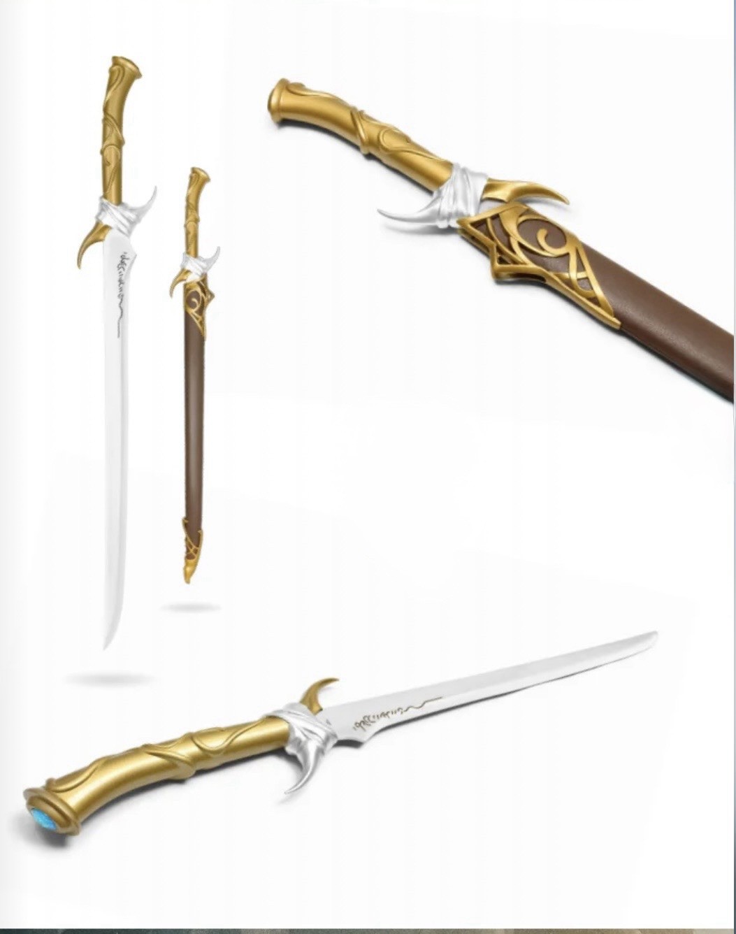 Twinkle Sword Replica Stainless Steel Steel Full Size 37” Twinkle Sword Replica Stainless Steel Steel Full Size 37”