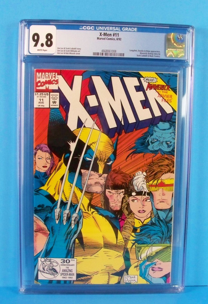 X-Men #11 Marvel 1992 Wolverine Cover Jim Lee & Scott Williams art CGC 9.8 NM/MT