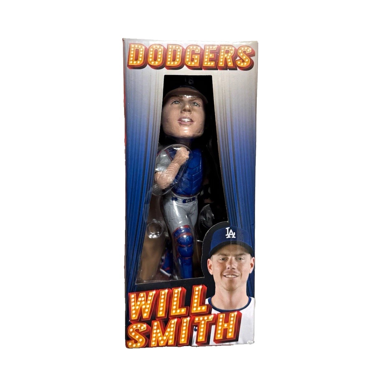 Will Smith Spectrum Exclusive Los Angeles Dodgers Bobblehead 2024 New in Box Will Smith Spectrum Exclusive Los Angeles Dodgers Bobblehead 2024 New in Box