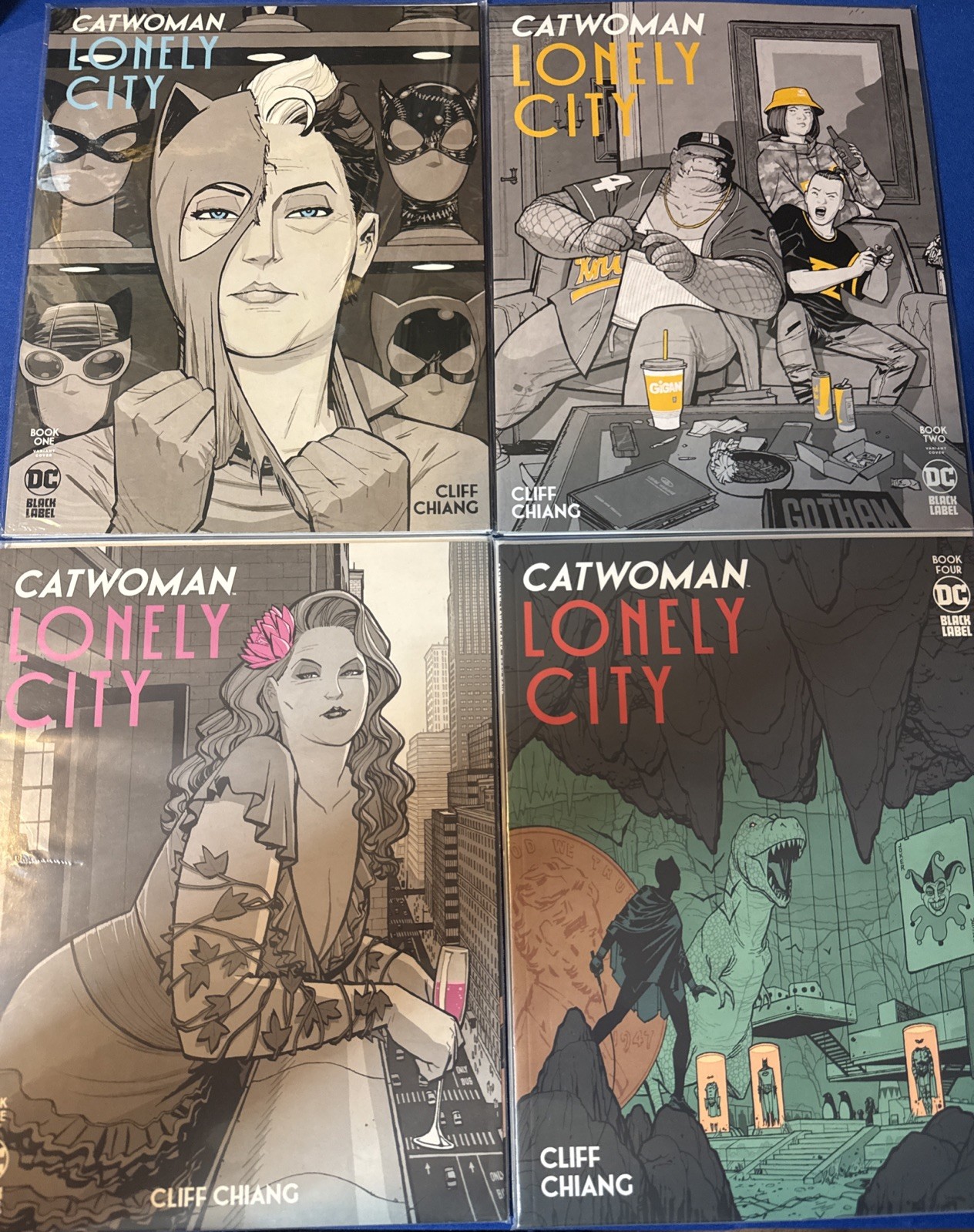 Catwoman: Lonely City #1-4 Complete + Rare Chiang Variant Covers (DC, 2021) NM