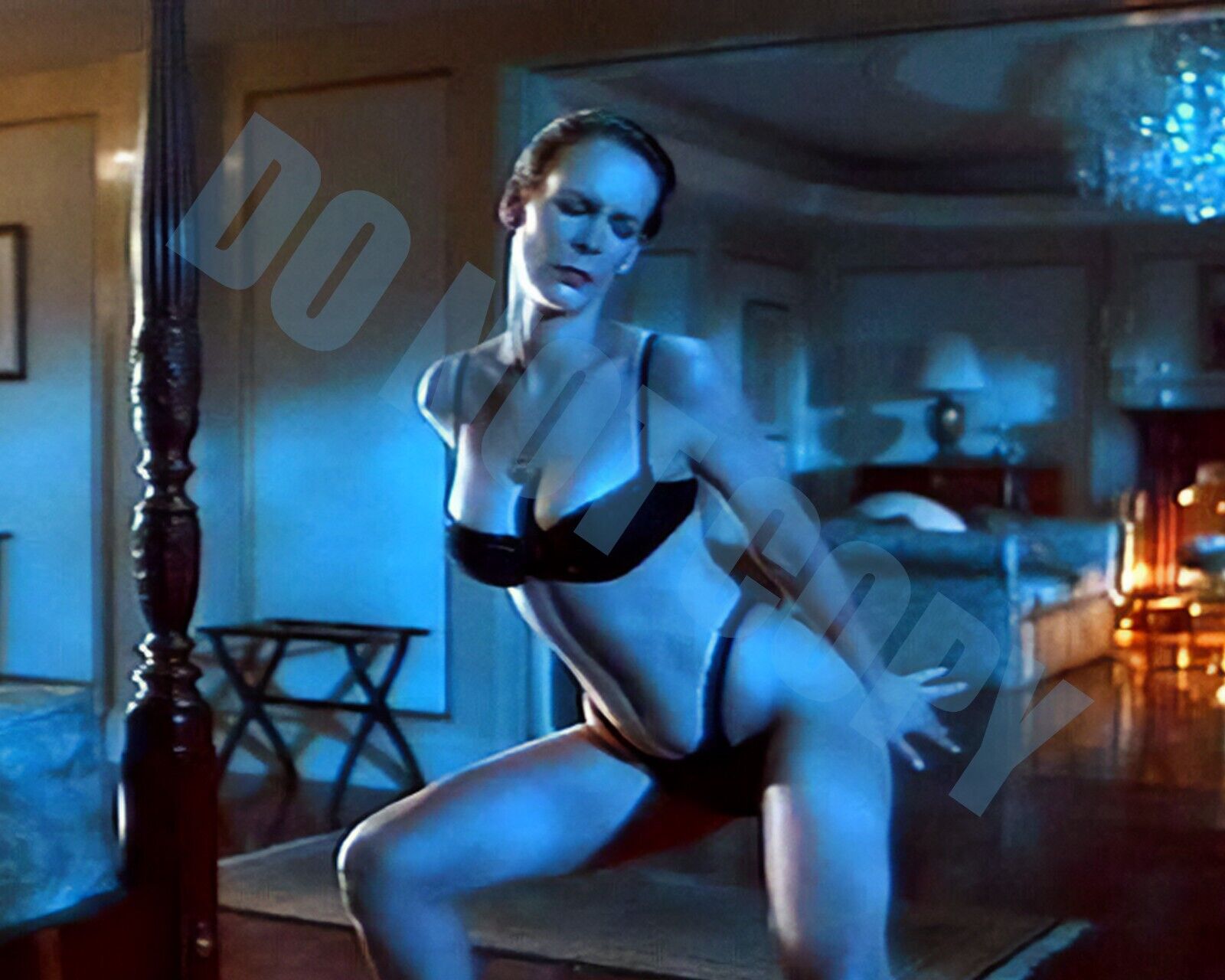 Jamie Lee Curtis True Lies Bra Panty Hotel Bedroom Stripper Scene -B- 8x10 Photo