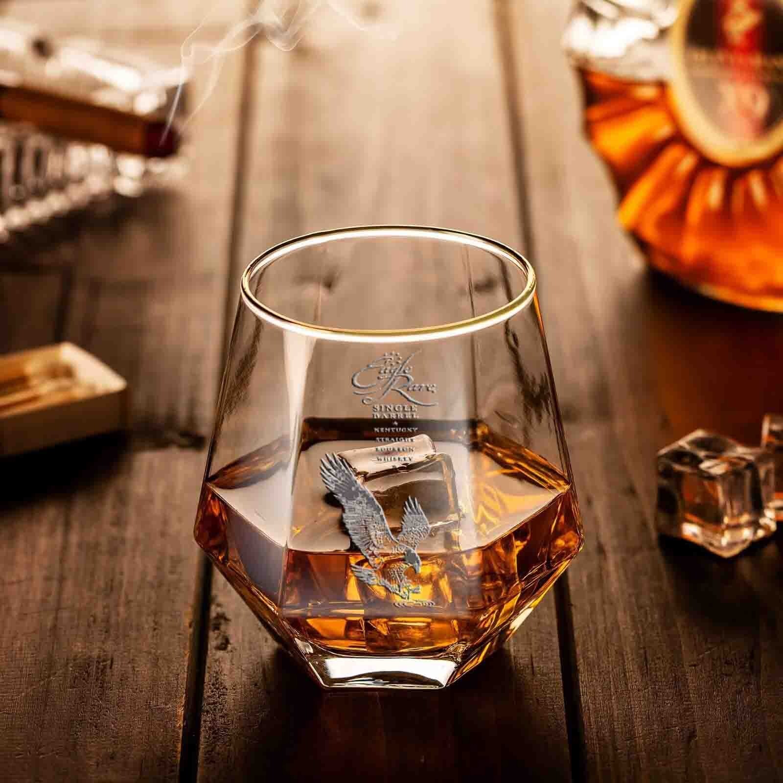 EAGLE RARE 10 YEAR OLD KENTUCKY STRAIGHT BOURBON Collectible Whiskey Glass 8 Oz EAGLE RARE 10 YEAR OLD KENTUCKY STRAIGHT BOURBON Collectible Whiskey Glass 8 Oz