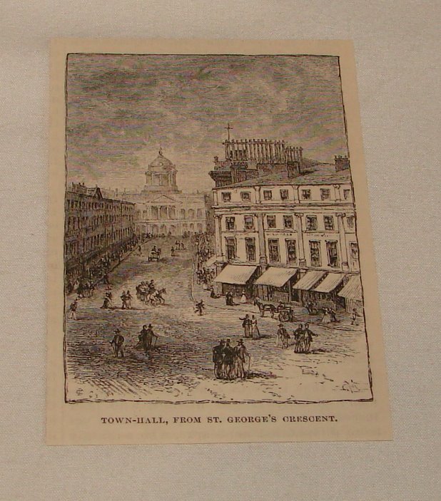 1879 magazine engraving ~ TOWN HALL, Liverpool 1879 magazine engraving ~ TOWN HALL, Liverpool