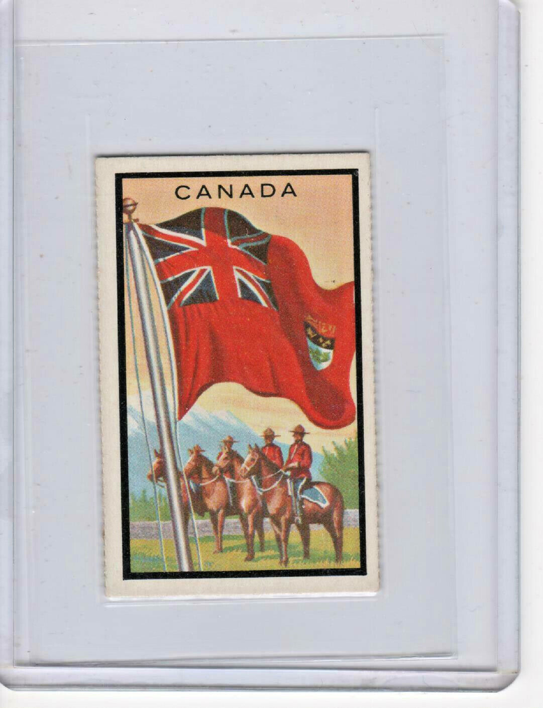 1963 Topps Midgee Flags #12 Canada