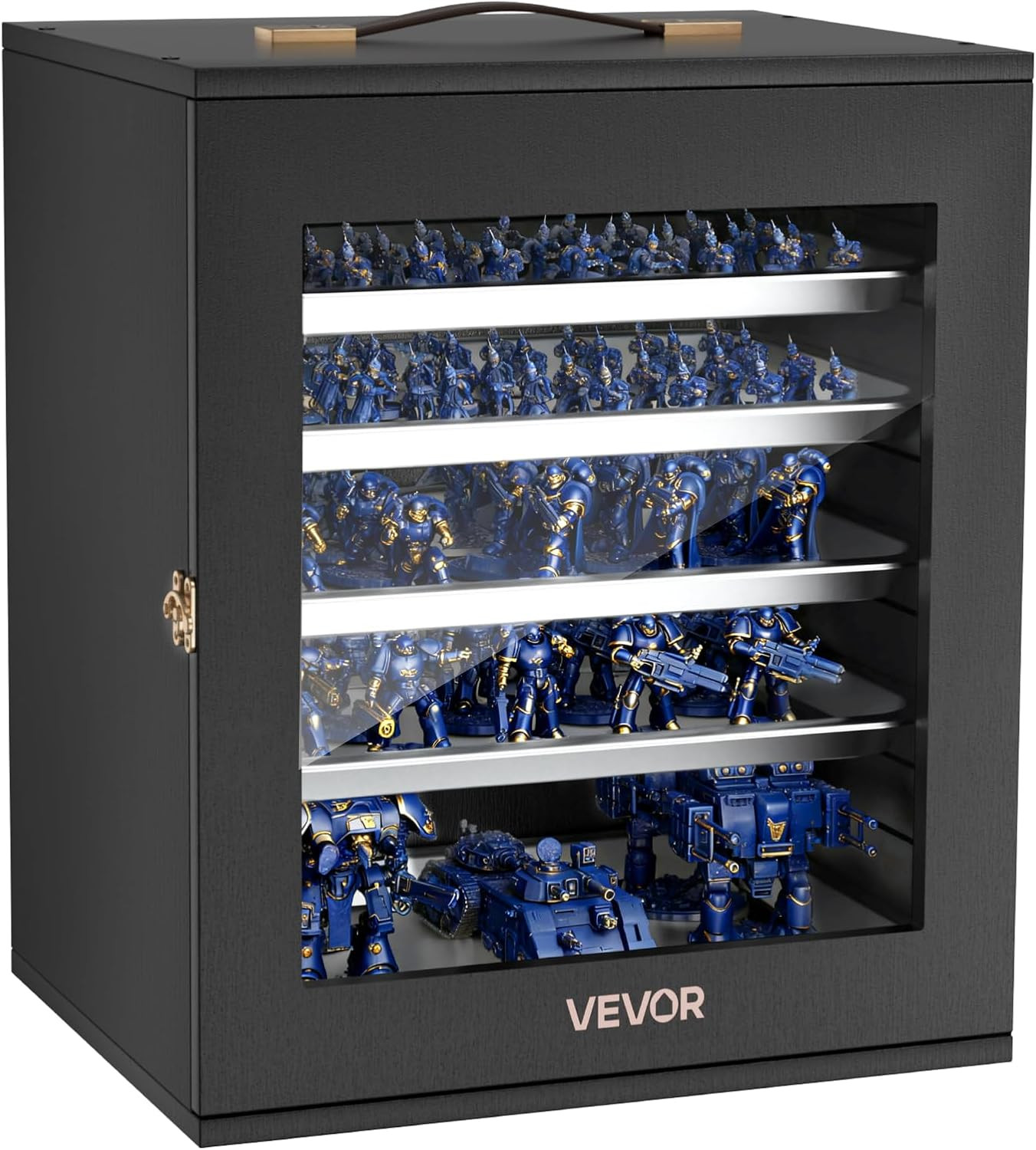 Miniatures Storage Case for Warhammer 40K, Fits 1000-1500 Scale Models, Wooden M