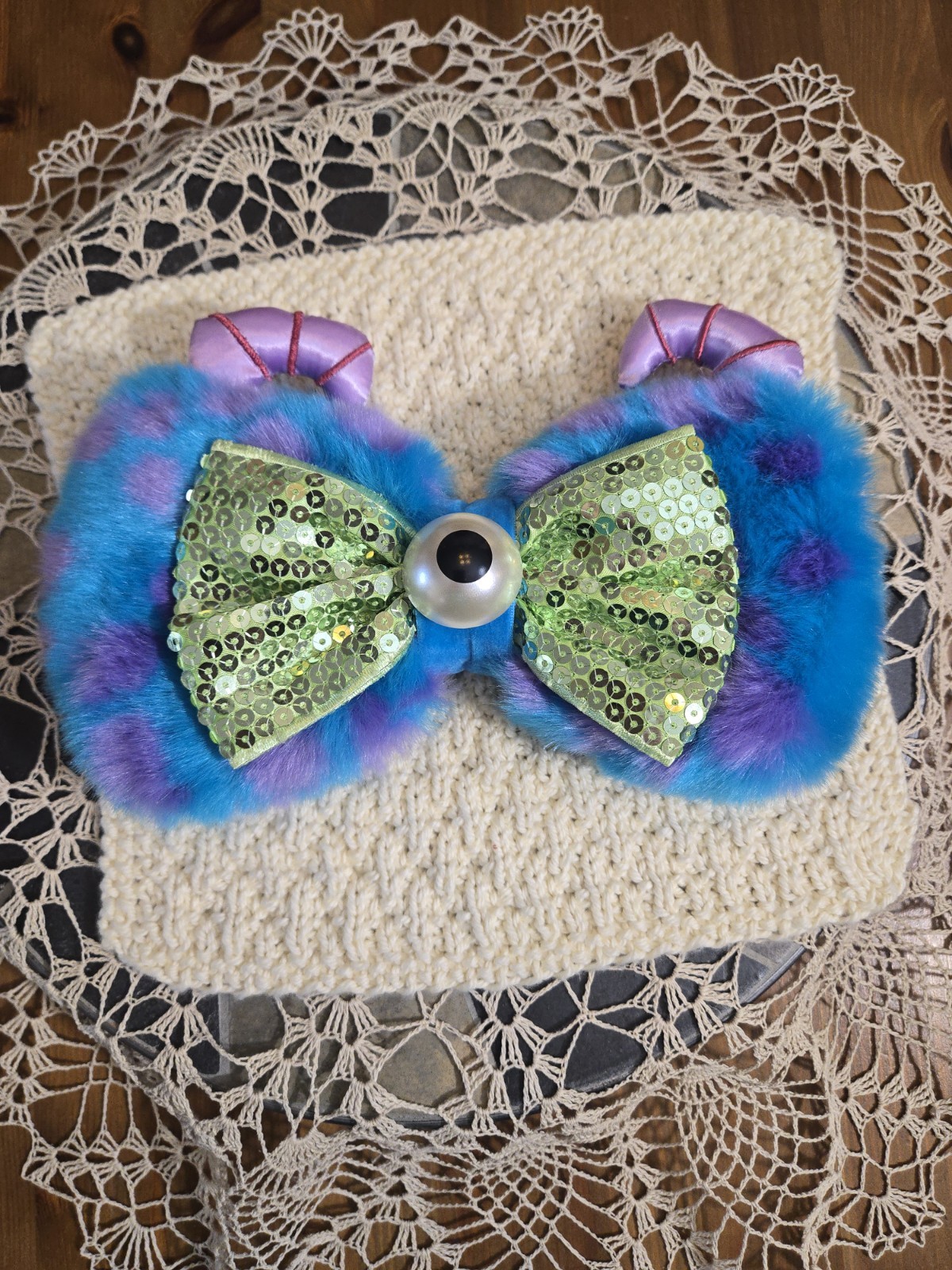 Disney Parks Minnie Swap Your Bow Monsters Inc Mike Sully Mickey Ears Bow NWT Disney Parks Minnie Swap Your Bow Monsters Inc Mike Sully Mickey Ears Bow NWT