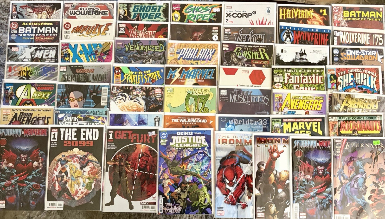 Comics Book Mixed Lot of 50 Vintage and Modern Marvel DC Indie