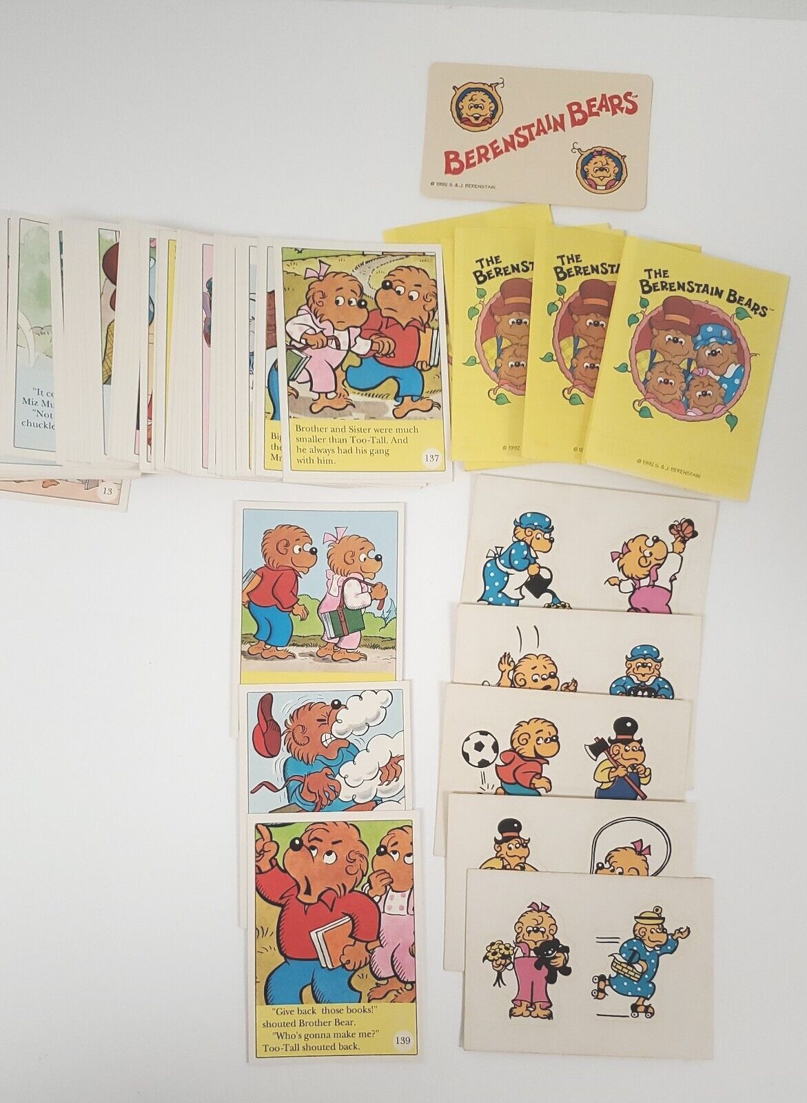 Vintage Berenstain Bears Collector Cards 73 Cards 10 Stickers 1992