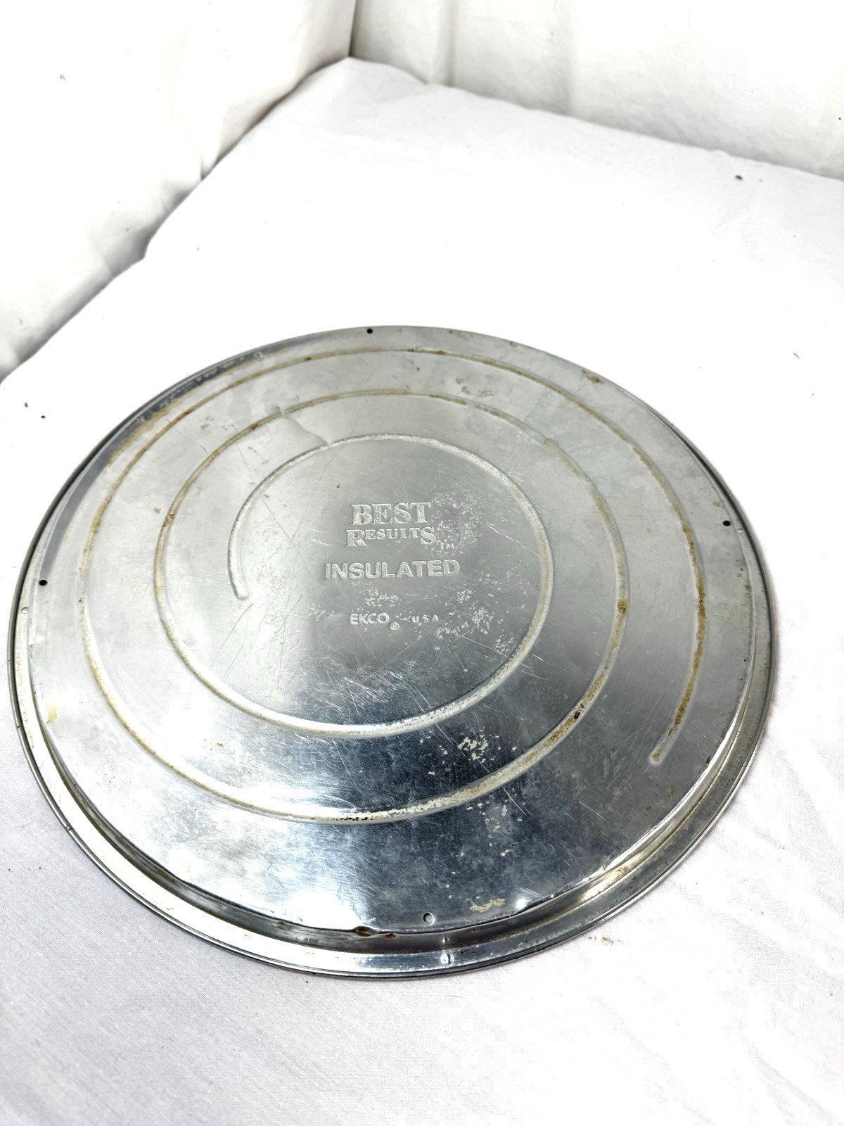 Vtg Ekco AirBake Insulated Pizza Pan Aluminum 13