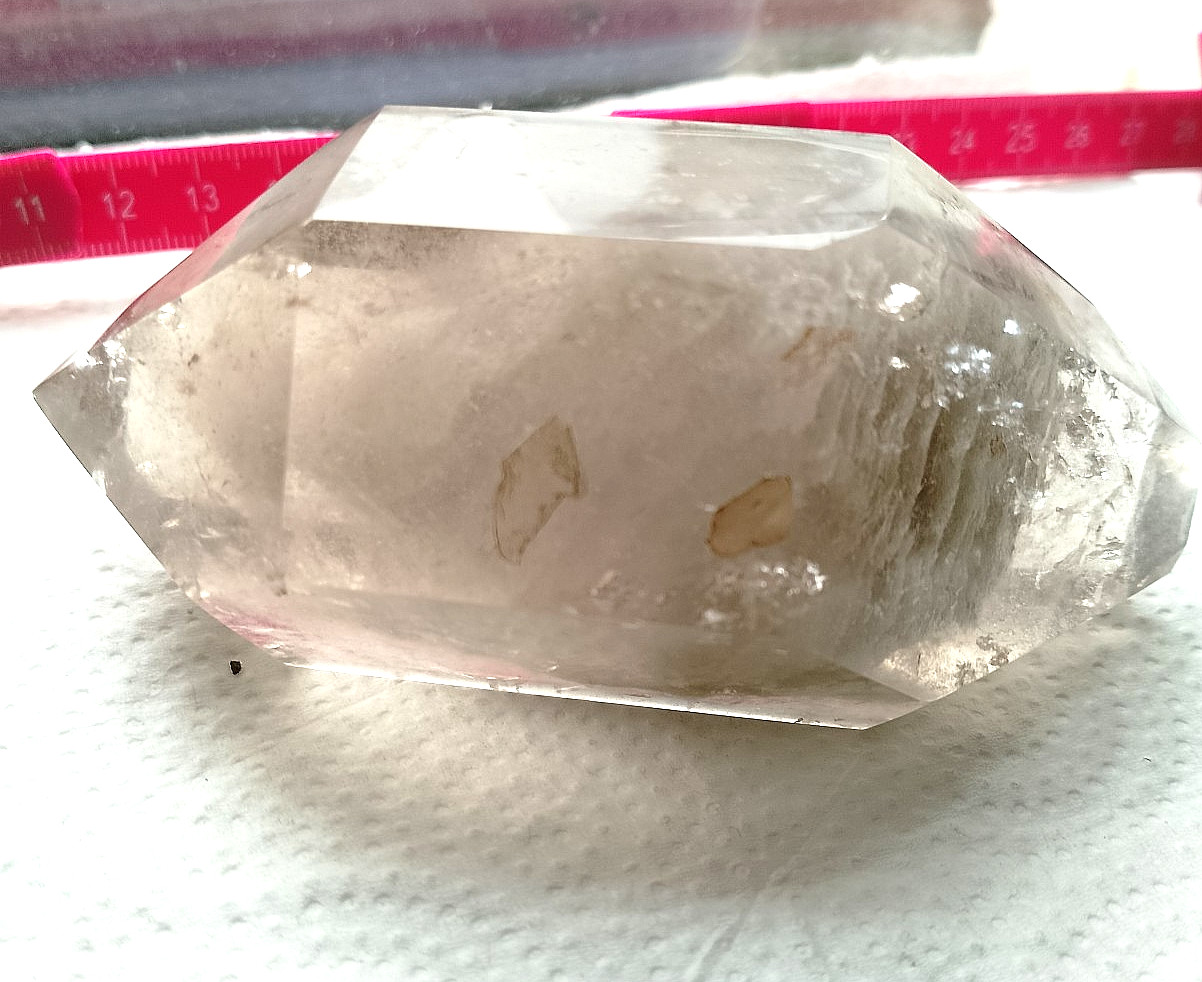 Rock Crystal Phantom Quartz 330g 4x5cm 11cm high, mineral, cut Rock Crystal Phantom Quartz 330g 4x5cm 11cm high, mineral, cut