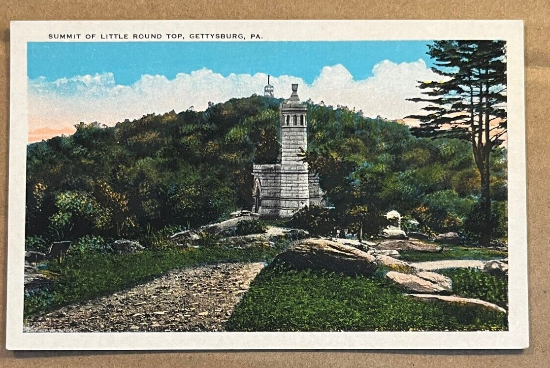 VINT UNUSED .01 POSTCARD - SUMMIT OF THE LITTLE ROUND TOP, GETTYSBURG PA. VINT UNUSED .01 POSTCARD - SUMMIT OF THE LITTLE ROUND TOP, GETTYSBURG PA.