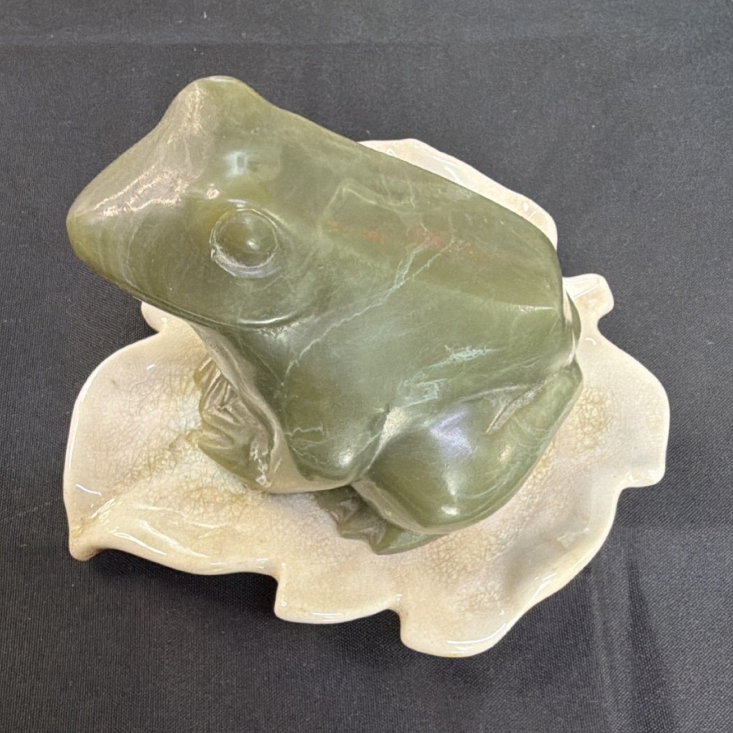 Cleo Hartwig Hand Carved Frog AMR Studios Signed 1973 VTG Cleo Hartwig Hand Carved Frog AMR Studios Signed 1973 VTG
