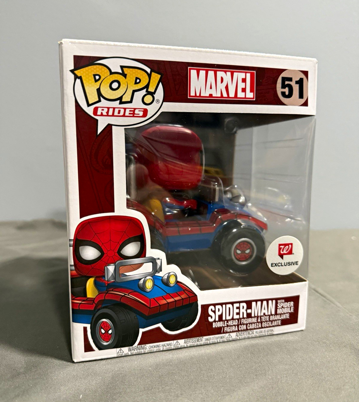 Funko Pop Rides Marvel Spider-Man Spider-Mobile #51 Exclusive Figure 2018 Funko Pop Rides Marvel Spider-Man Spider-Mobile #51 Exclusive Figure 2018