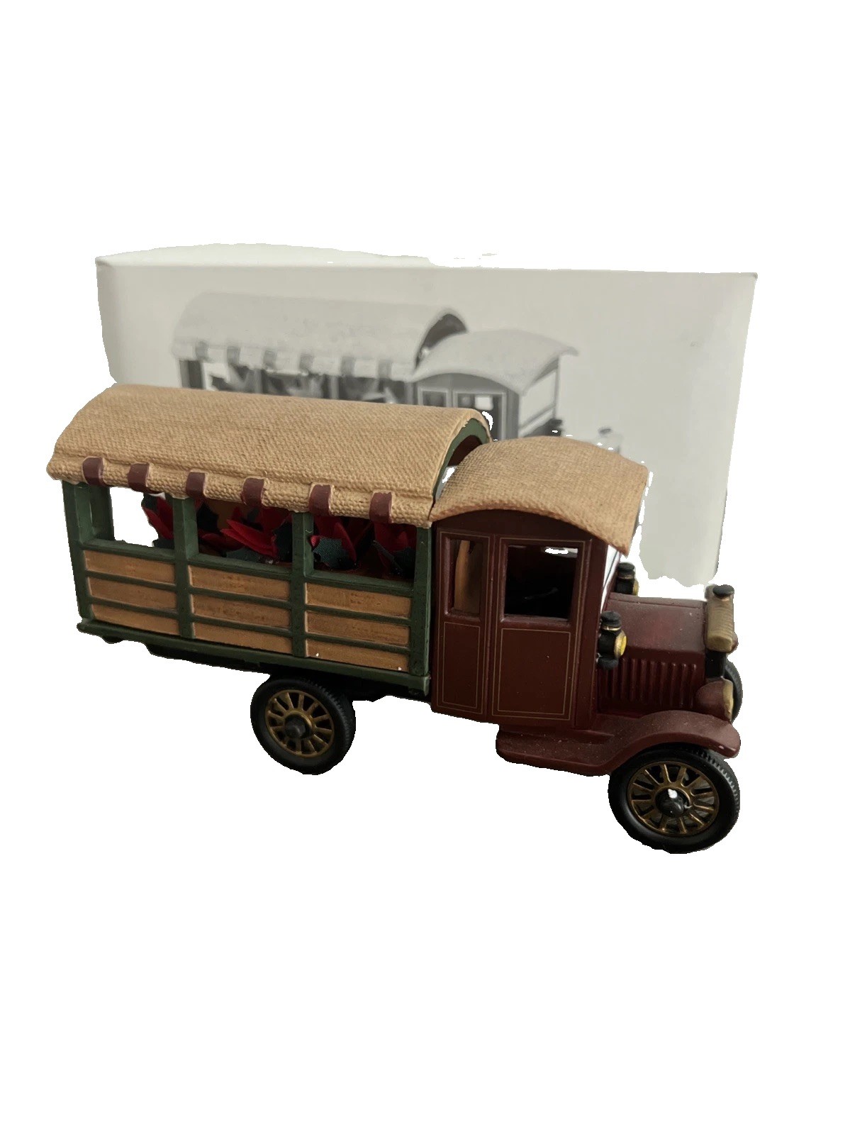 Vintage Dept. 56 Poinsettia Delivery Truck Heritage Village Collection Retired Vintage Dept. 56 Poinsettia Delivery Truck Heritage Village Collection Retired