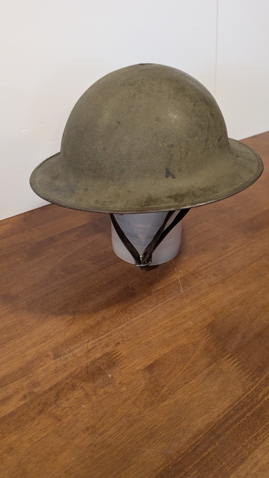 Original WWI M-1917 U.S. Army Doughboy Helmet With Liner & Chinstrap 