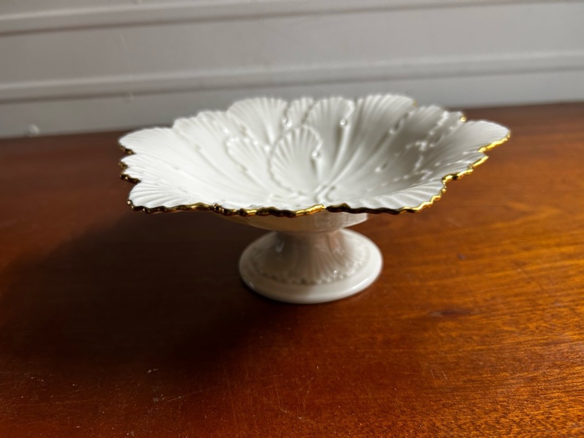 Lenox Arbor Collection White Footed Candy Dish Lenox Arbor Collection White Footed Candy Dish