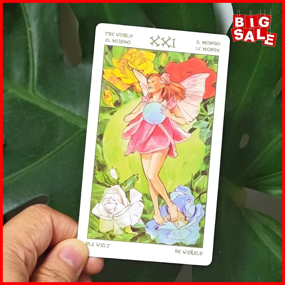 The Spirit of Flowers Tarot Deck 78 Cards Floral Flower Tarot Divination Embosse The Spirit of Flowers Tarot Deck 78 Cards Floral Flower Tarot Divination Embosse