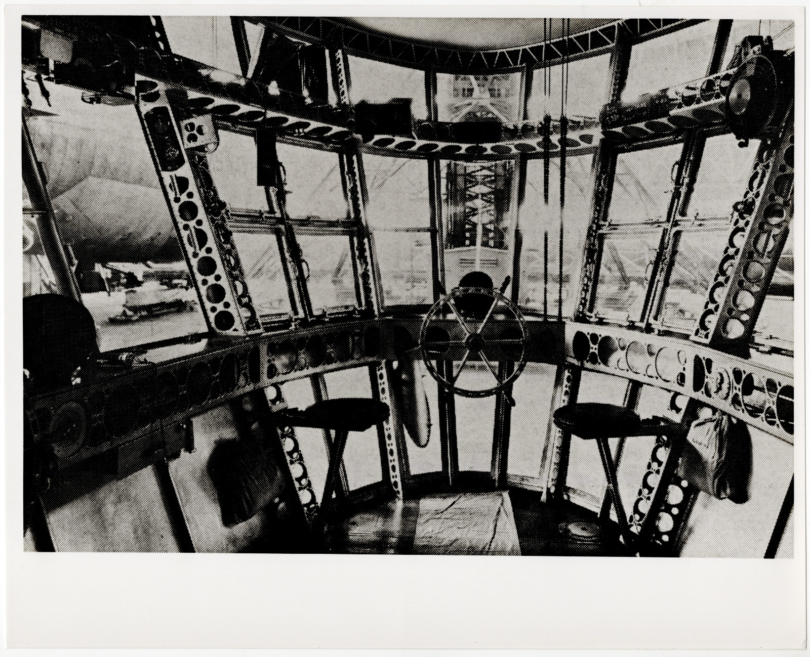USS Macon ZRS-5 Control Car Interior Photo, Navy Airship Helm Station 8x10