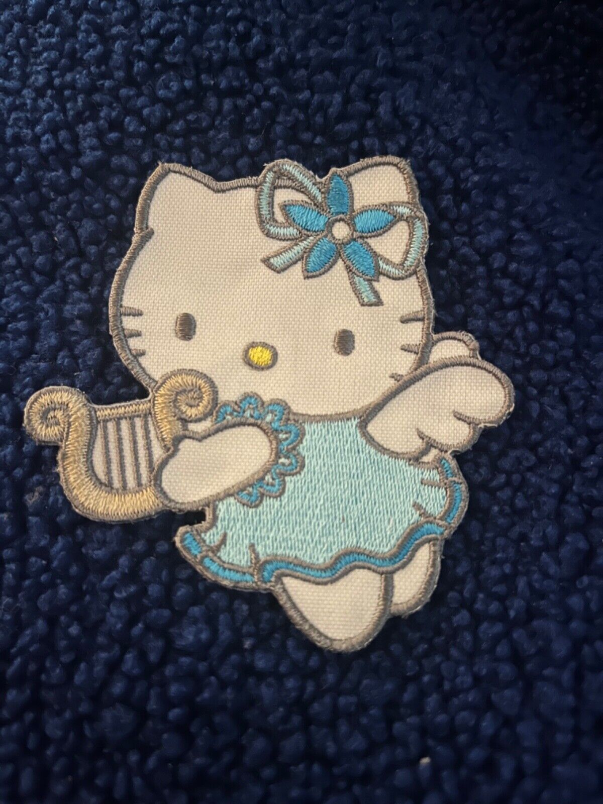 Hello Kitty Rare Angel 2001 Small Iron on Patch, Never used.